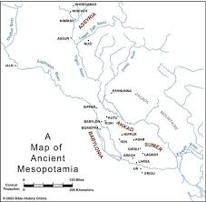 A Map Of Mesopotamia Ancient Mesopotamia Map