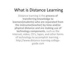 ppt what is distance learning