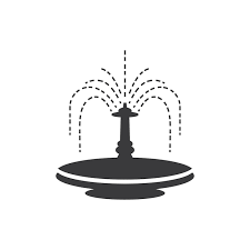 Premium Vector City Fountain Line Icon