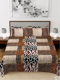 Brown Cotton Double Bedsheet