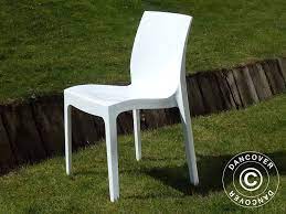 Stacking Chair Ice Glossy White 18