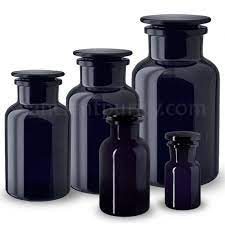 Miron Glass Uk Apothecary Jar Dark
