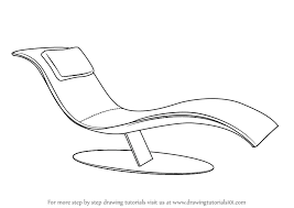 how to draw a lounge chair furniture