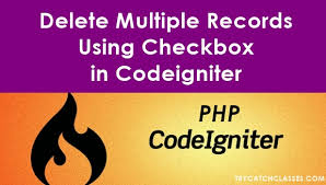 delete multiple records using checkbox