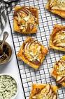 blue cheese and pear tarts