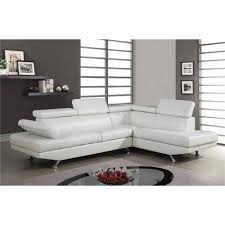 Milan White Stationary Sectional