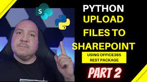 python upload files to sharepoint using