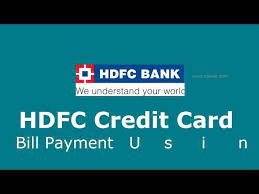 hdfc credit card bill payment