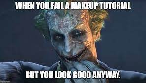 when you fail a makeup tutorial flip