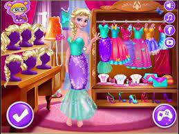 frozen game elsa queen makeup dress up