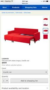 sofa bed couch ikea one year old