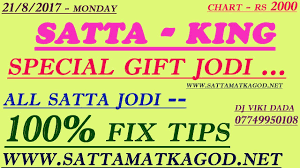 Satta King 21 8 2017 Gali Disawar Satta King Jodi Satta King Chart