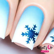 jolly snowflakes stencils for nails