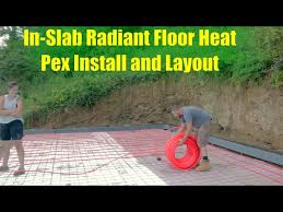 pex radiant floor heat layout