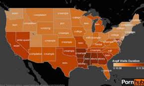 Porn map of America: New Yorkers search for 'college' while the South favor  'hot moms' 