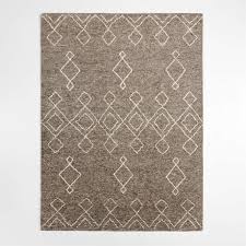 algiers wool hand knotted grey rug