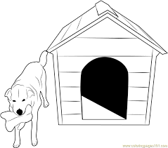 We have the finest coloring pages of the web, so see you soon. Dog With Bone Coloring Page For Kids Free Dog House Printable Coloring Pages Online For Kids Coloringpages101 Com Coloring Pages For Kids