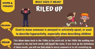 riled up what does riled up mean