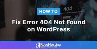 how to fix error 404 not found on