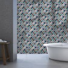 blue glossy 3d tiles