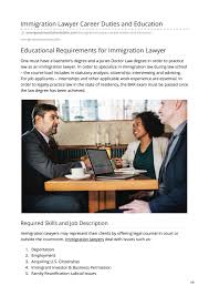 Lawyers represent clients in criminal and civil litigation and other legal proceedings, draw up legal. Immigration Lawyer Career Duties And Education By Immigration Solicitor Dublin Issuu