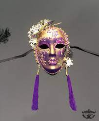Masquerade Mask Mask Wall Decor Masquerade Ball Mask Mardi Gras Mask Masquerade Mask Venetian Masquerade Mask Gold Purple