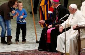 Francis motioned security away, saying. Unruly Young Boy Upstages Pope Francis News World The Daily Star