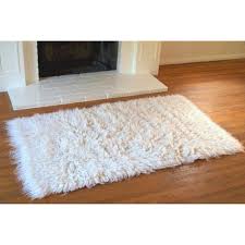 white new zealand wool flokati woolen rugs