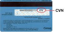 finding your credit card cvv number