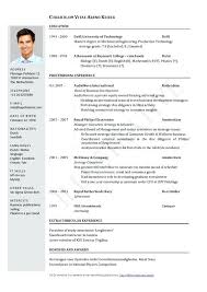 Contoh Resume Word Download Format Or Fascinating About Template