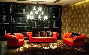 black red living room decorating ideas