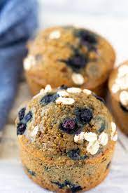 healthy oat flour blueberry ins