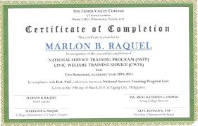 Sample Certificate Of Training Completion Superhero Training