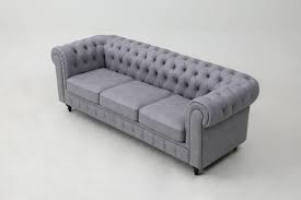 modern grey chesterfield sofa empirio