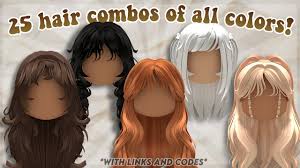 25 roblox hair combos with links