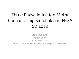 three phase induction motor control