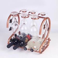 Wine Storage Rack With Wine Glass