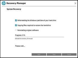 hp system recovery windows 8