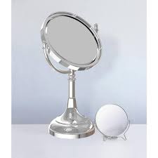 allied br height adjule 8 inch vanity top make up mirror 3x magnification antique bronze