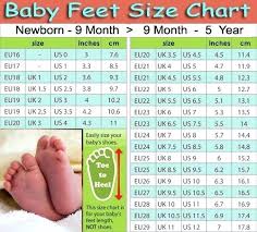 Shoe Size Sock Converter Infant Foot Sizes Useful For