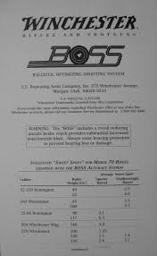 80 Actual Browning Boss Chart