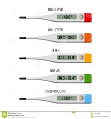 Thermometer With Explanation Of Temperature Types Vector