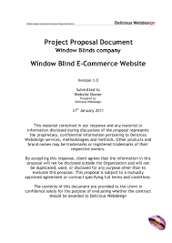 Scope Proposal Ecommerce Website