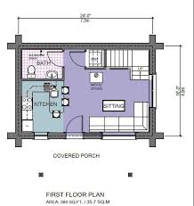 romeo 500 sq ft log cabin kit log