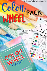 printable color wheel activity little