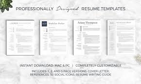 48 Design Eye Catching Resume Templates Cover Letter Microsoft Word