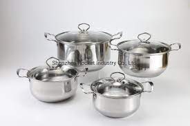 whole stock pot set stainless steel