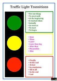 Traffic Light Transition Words Worksheets Teaching