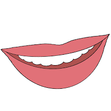 how to draw smiling lips easy drawing