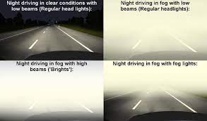 drivers should use low beam headlights